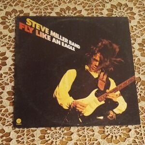 Vinyl Record with Black and Yellow Cover